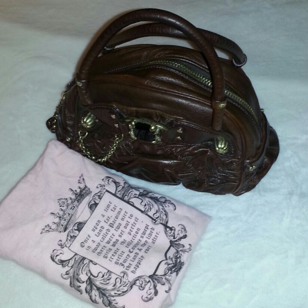 Authentic Juicy Couture leather handbag.